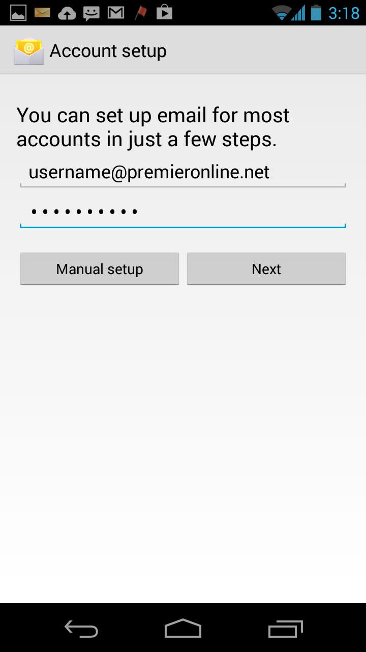 Email - Android Add Account Image